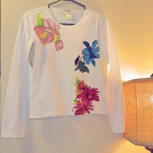Vintage Christian Dior Boutique Floral Long sleeve